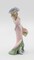 Ceramic Lady With Rose Basket In Pink Dress Figurine, Home Décor, Gift for Her, Gift for Mom, Nature Lover Gift, Vintage Decor